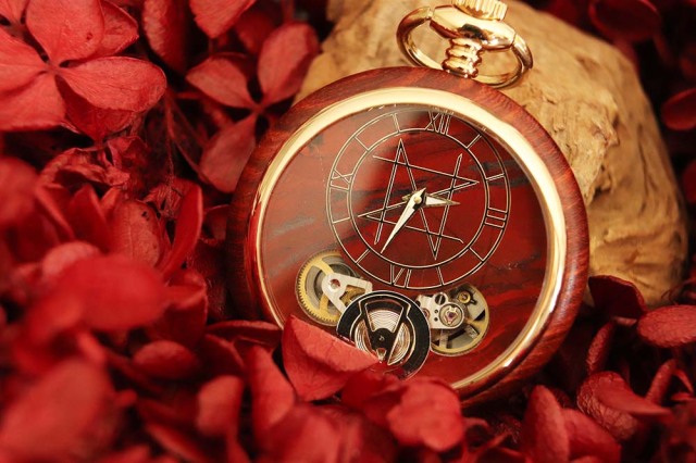 POCKET WATCH MODEL 懐中時計/レッドジャスパー 45mm レッド