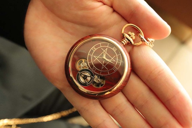 POCKET WATCH MODEL 懐中時計/レッドジャスパー 45mm レッドサンダル 