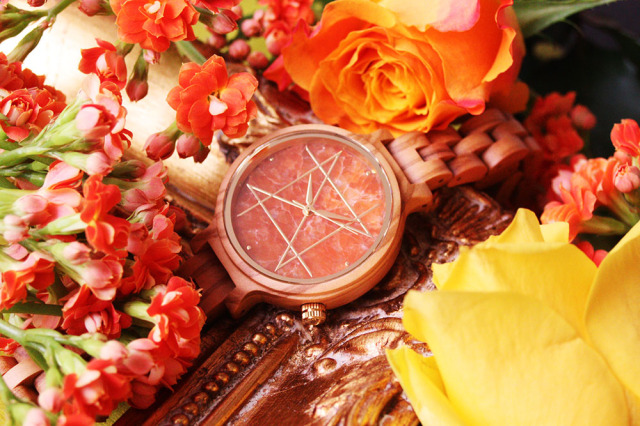 2サイズ】QUARTZ MODEL クオーツモデル／オレンジカルサイトマーブル