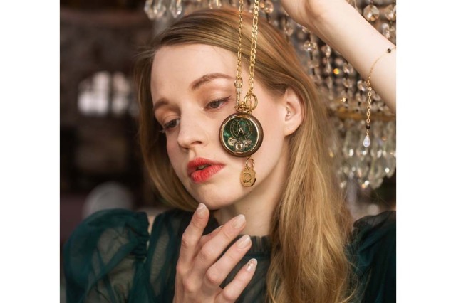 数量限定】POCKET WATCH MODEL 懐中時計/グリーンマイカ 45mm 黒紫檀  