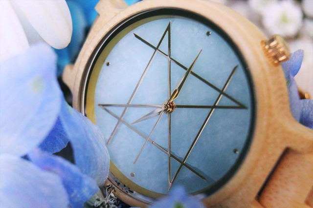36mm limited】Quartz Model / Aquamarine Natural Bamboo Band NOZ
