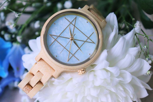 36mm limited】Quartz Model / Aquamarine Natural Bamboo Band NOZ
