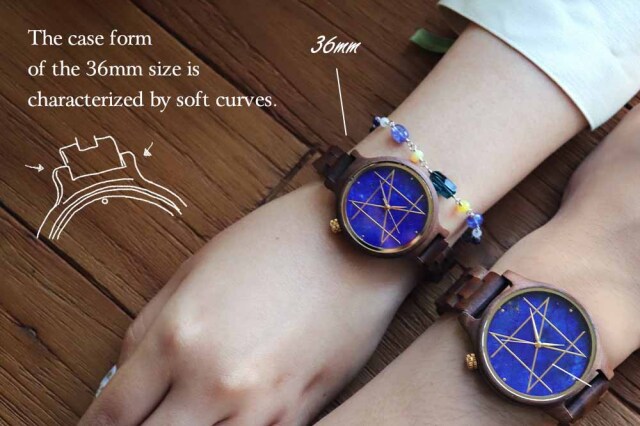 36mm limited】Quartz Model / Aquamarine Natural Bamboo Band NOZ