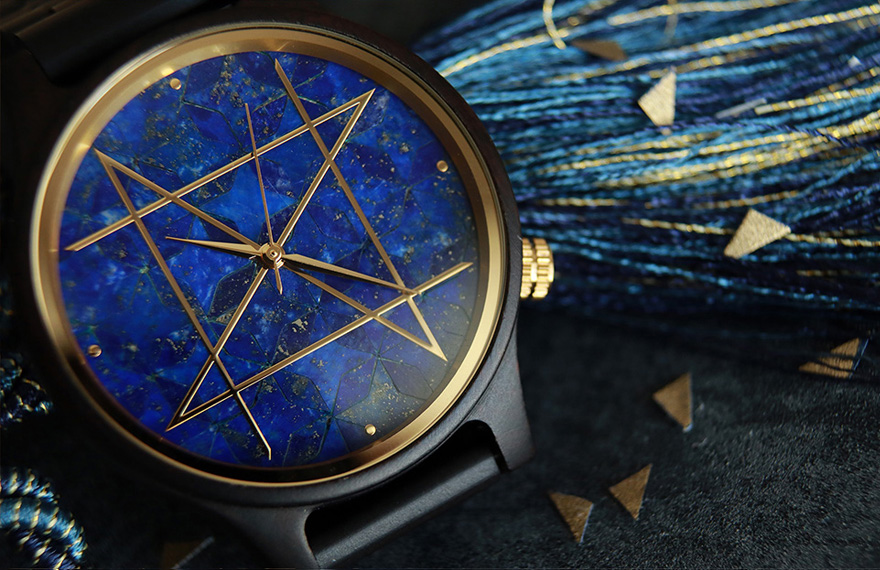 Japanese pattern Ruri Kiraboshi / Quartz Model / Lapis