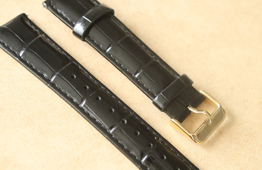 STRAP / Double movement only / Top grain leather band (Black)