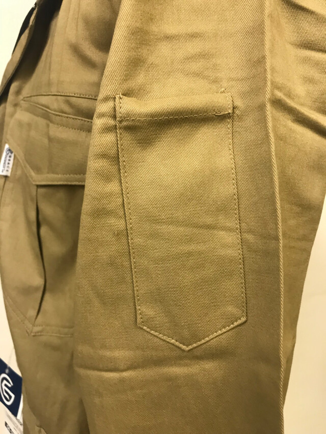 丈夫な綿100％使用の夏用つなぎペンサシ