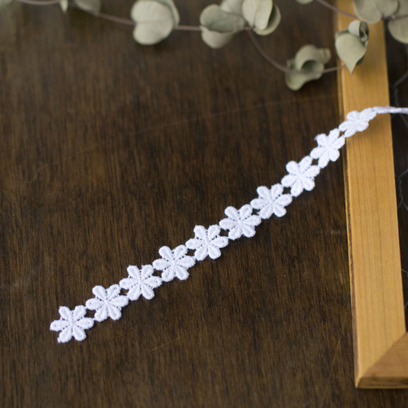 【レース】小花のコットンレース