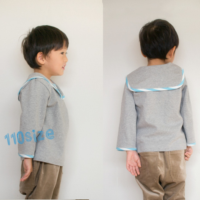 【型紙】セーラーカラーTシャツ