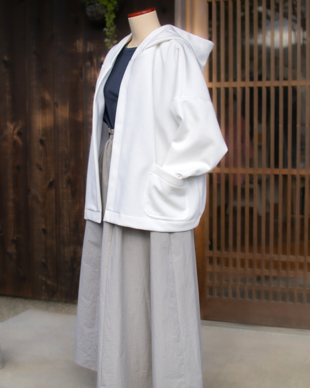 型紙・生地キット】もっちりやわらか羽織りコート（型紙：ドルマン