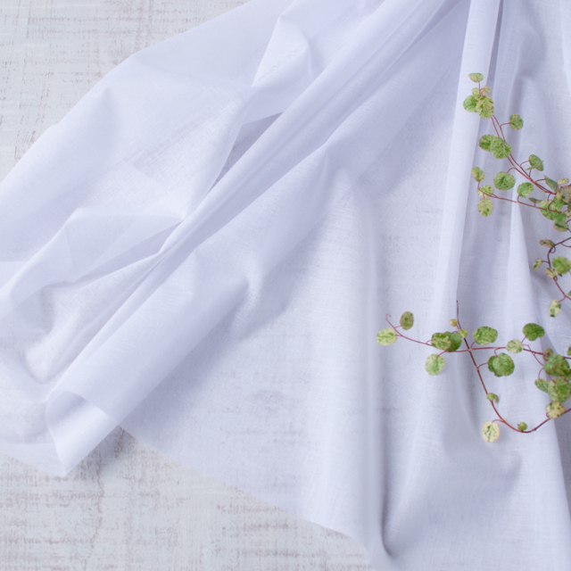 【副資材】アウトレット♪薄手の織物接着芯(クリアホワイト)オーダーカット