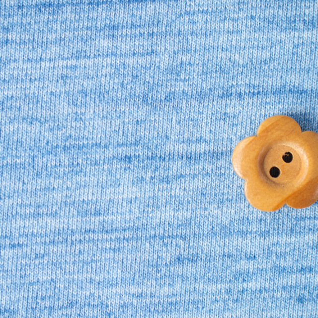 ※生地情報のみ・在庫お問い合わせください【こだわりニット】スペック染め30/10裏毛(ライトブルー/デニムブルー)オーダーカット