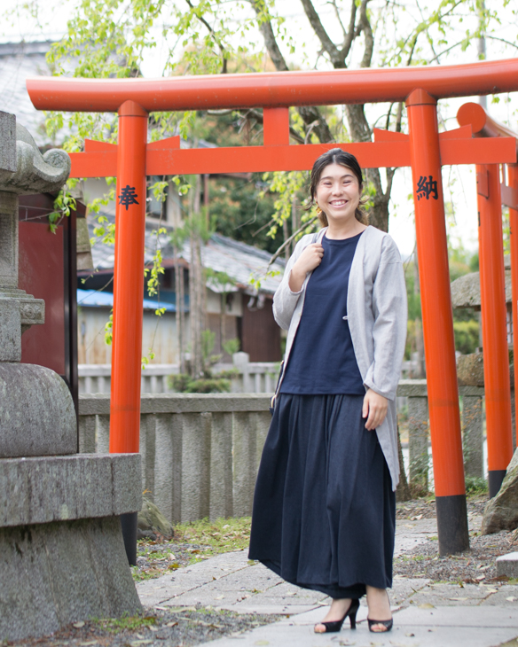 【販売用】【型紙】薄手ニット生地でつくるワイドパンツ