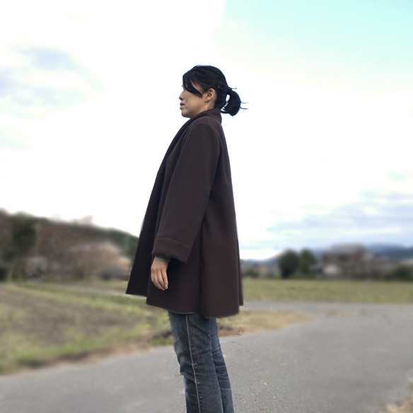 【プレゼントパターン】ボンディング・リバーシブルフリースでつくるコーディガン