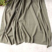 パネル単位での販売【ニット】カットソーに♪接結ニットみたいなやわらかパネルボーダー（カーキグレー）オーダーカット