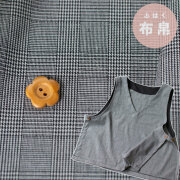 【布帛】ウール混ストレッチ・グレンチェック柄　オーダーカット