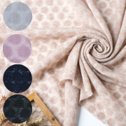 【ニット】羽織物や重ね着に♪レース調ジャガードニット（５色）オーダーカット