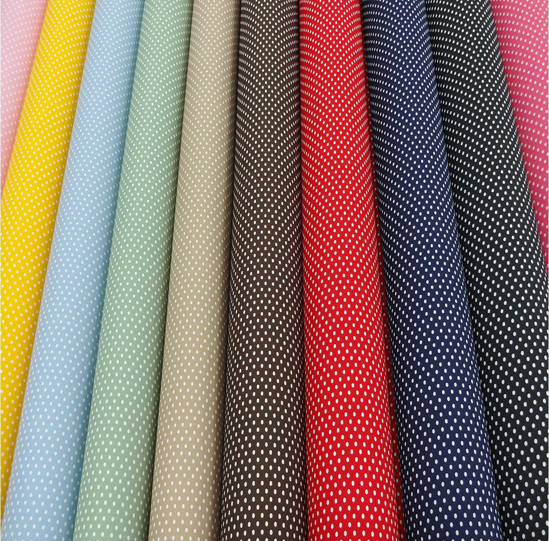 【 約3mm水玉 ブロード プリント】10色あります 1m単位で切り売りいたします