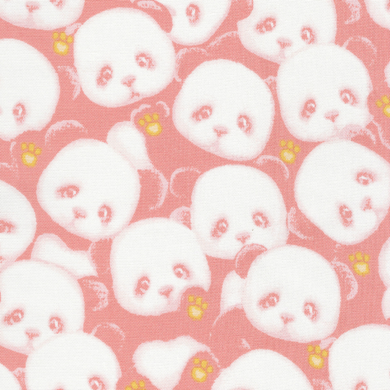 FUWARI・染布 シリーズ 1mカット済み商品 オックス プリント モノトーン パンダ  パンダ 柄 布 生地 布地 綿 動物 アニマル 動物柄 アニマル柄 アニマル柄生地 オックスフォード