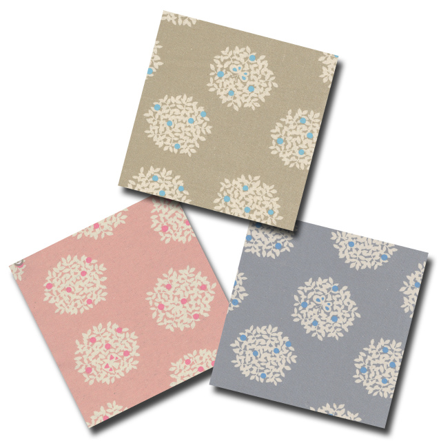 1m単位切り売り 綿麻キャンバス プリント まんまるボタニカル 3色あります 生地 布 布地 キャンバス 北欧 北欧風 花 花柄 綿麻 ボタニカル 入園 女の子 くすみカラー