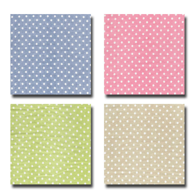1m単位切り売り 二重ガーゼ ダブルガーゼ 夏色 水玉 約5mm玉 4色あります 生地 布 赤ちゃん 男の子 おしゃれ ドット ドット柄