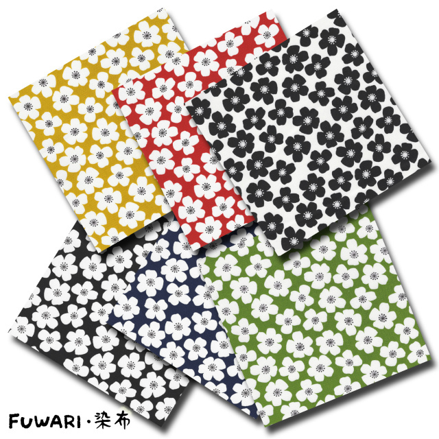 fuwari.o様 花柄 北欧 オックス生地 生地 FUWARI・染布シリーズ オックス
