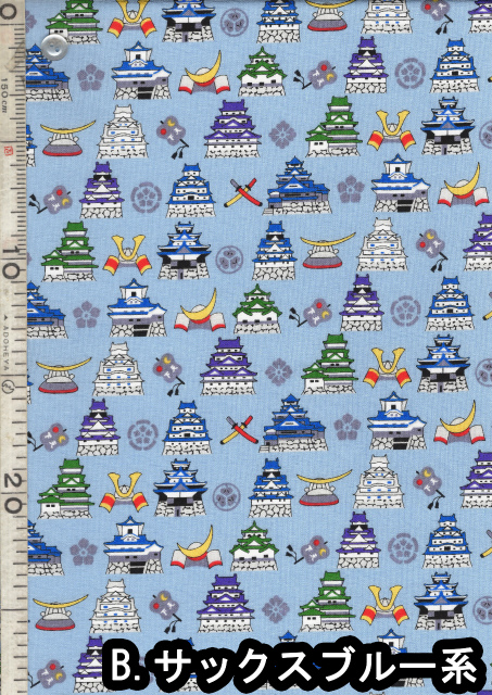 夢色百景シリーズ 1m単位切り売り 和柄 和調 シーチング