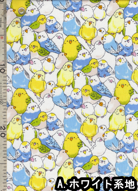 インコ柄  【オーダー生地見本】 インコ柄【オーダー生地見本】 和装小物（帯・半襟） ようか＠オーダ