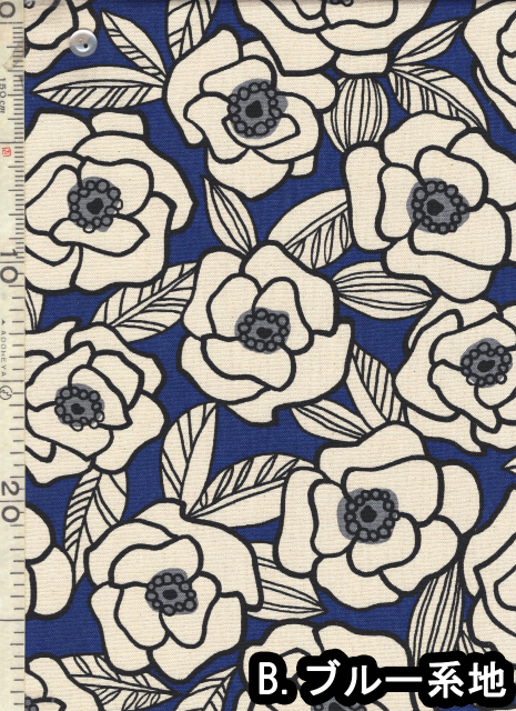 FUWARI・染布 シリーズ 1m単位切り売り オックス プリント アート