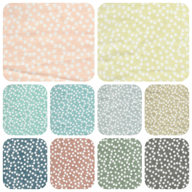 金粒 ダブルガーゼ 手っ取り早かっ 3色セット 各幅70cm×50cm 