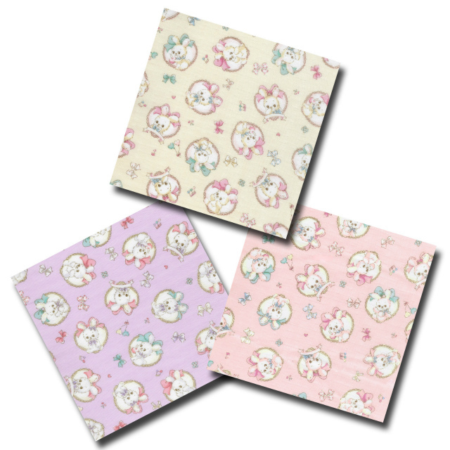 1m単位切り売り 二重ガーゼ ダブルガーゼ かわゆすウサギちゃん 3色  