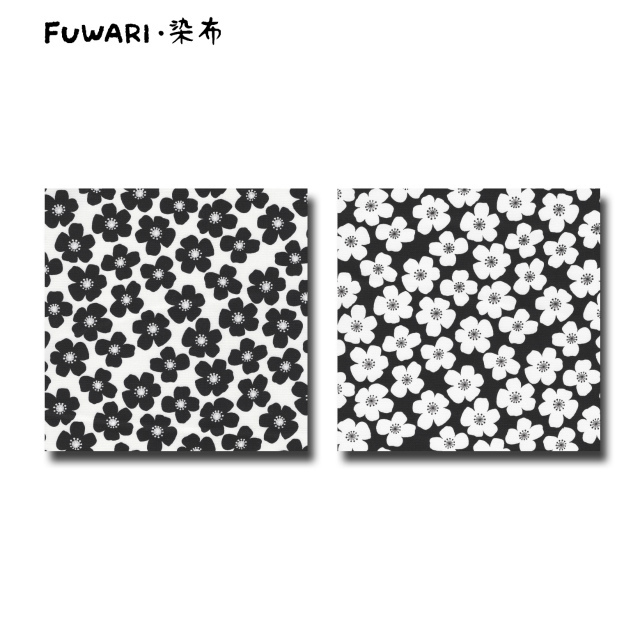 ふんわりマシュマロ触感! FUWARI・染布 シリーズ 1m単位切り売り 二重ガーゼ ダブルガーゼ ミニ お花もよう 2色あります 生地 布 布地 北欧 北欧柄 北欧風 花柄 花柄生地 赤ちゃん モノトーン レトロ おしゃれ かわいい 女の子 sale
