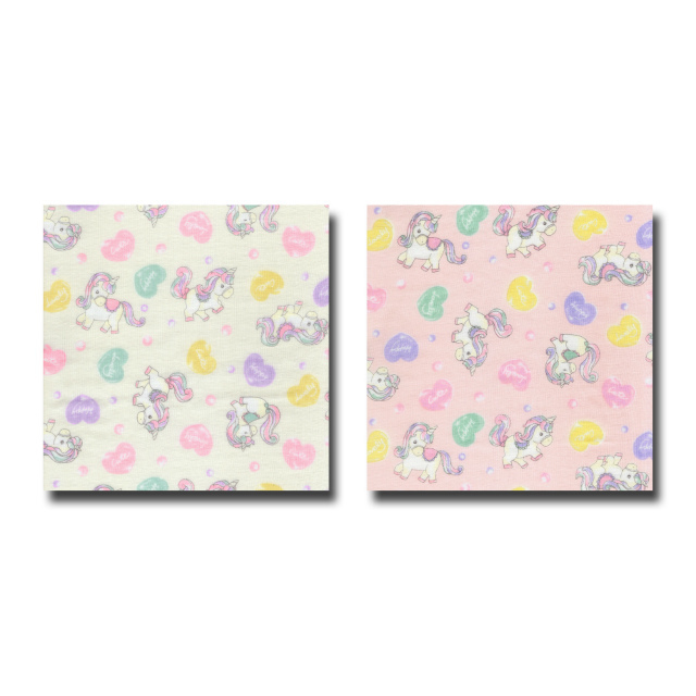 1m単位切り売り 二重ガーゼ ダブルガーゼ カラフルハート 2色あります