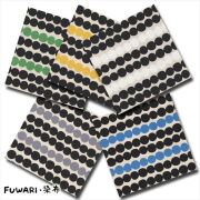 FUWARI・染布 シリーズ 1m単位切り売り 綿麻キャンバス プリント ライン ドット 5色あります 生地 布 布地 水玉 ドット柄 サークル モノトーン ボーダー ボーダー柄 北欧 北欧柄 北欧柄生地 北欧柄布 テキスタイル ファブリック