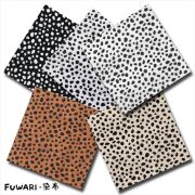 FUWARI・染布 シリーズ 1m単位切り売り スケアー プリント ダルメシアン 2nd 5色あります 生地 布 布地 スケア生地 ダルメシアン ダルメシアン柄 犬 犬柄 モノトーン 布地通販 レトロ アニマル アニマル柄 動物 動物柄 北欧