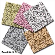 FUWARI・染布 シリーズ 1m単位切り売り スケアー プリント レオパード 5色あります 生地 布 布地 スケア生地 レオパード柄 ヒョウ柄 豹柄 手芸 布地通販 レトロ アニマル アニマル柄 動物 動物柄 北欧