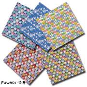 FUWARI・染布 シリーズ 1m単位切り売り スケアー プリント ちっちゃな ハチワレ猫 5色あります 生地 布 布地 スケア生地 ハチワレ 猫 ねこ柄 猫柄 生地専門 セール 布地通販 レトロ アニマル アニマル柄 動物 動物柄 北欧