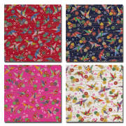 【千代紙プリント】金粉折鶴 4色あります 1m単位で切り売りいたします