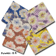 FUWARI・染布 シリーズ 1m単位切り売り 綿麻キャンバス プリント マーガレット 5色あります 生地 布 布地 マーガレット柄 花 花柄 英字 英字柄 北欧 北欧柄 北欧柄生地 北欧風 北欧風生地 綿麻 綿麻キャンバス生地 綿麻 キャンバス