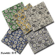 FUWARI・染布 シリーズ 1m単位切り売り オックス プリント ナチュラル フラワー 5色あります 生地 布 布地 花 花柄 北欧 北欧柄 北欧風 おしゃれ オシャレ コットン セール 綿 手芸 オックス生地 オックスフォード生地 柄 かわいい