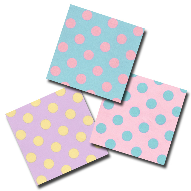 1m単位切り売り オックス プリント ゆめかわ ドット 約2.5cm水玉 3色あります