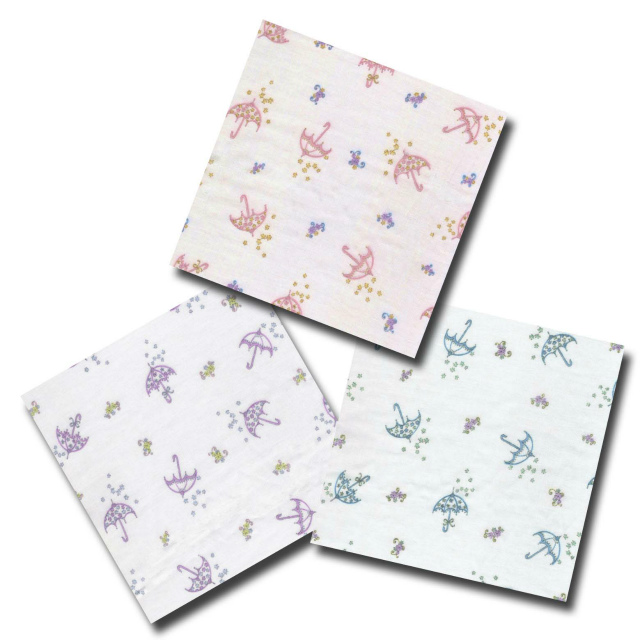 1m単位切り売り 二重ガーゼ ダブルガーゼ パラソル 3色あります 生地 布 布地 かさ 傘 布生地 コットン 北欧 北欧風 北欧柄 赤ちゃん