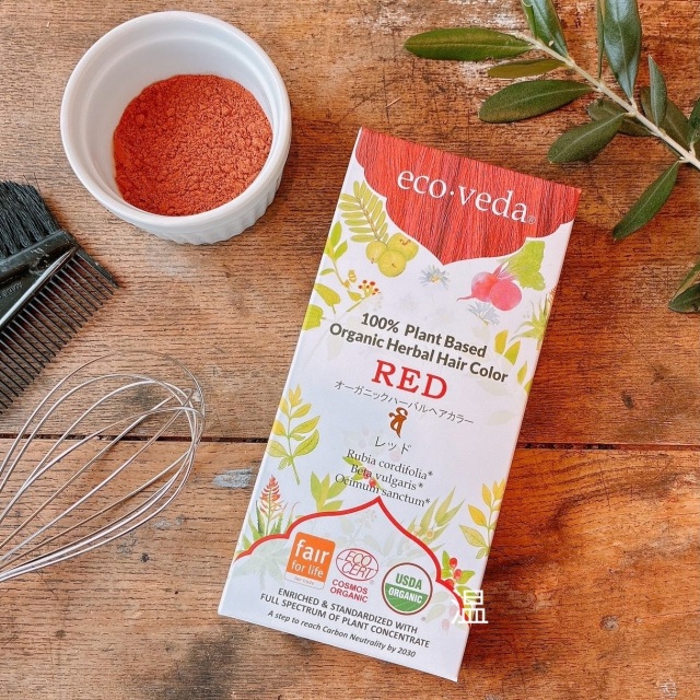 eco・veda エコヴェーダ(株式会社ラクシュミー_森田要先生)【オーガニックハーバルヘアカラー レッド】