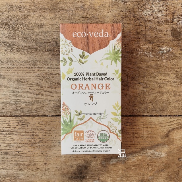 エコヴェーダ ヘナ オレンジ ecoveda オーガニックハーバルヘアカラー