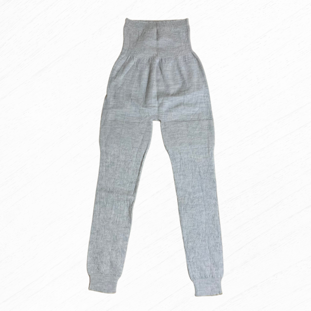 大法紡績」冷えとりスパッツ。天然素材のシルク＆ウールW（絹と羊毛）。