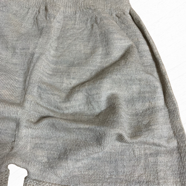 大法紡績」冷えとりスパッツ。天然素材のシルク＆ウールW（絹と羊毛）。