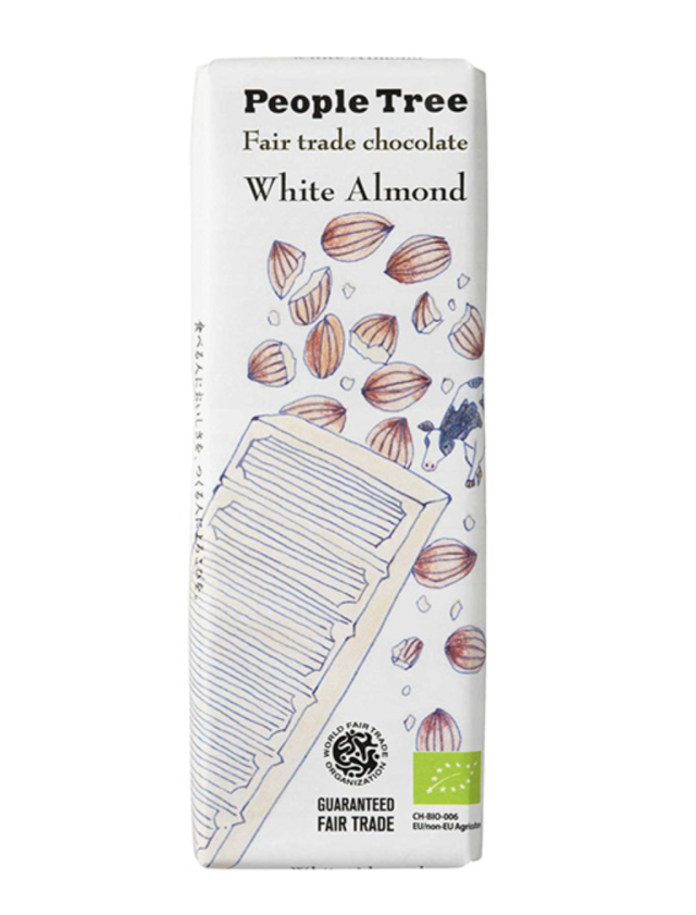 PeopleTree【フェアトレード　チョコレート　ホワイトアーモンド】40g