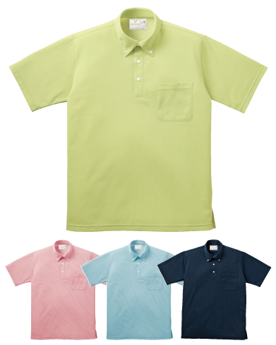 CR139　ボタンダウンシャツ男女兼用　キラク(kiraku)