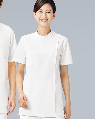 263-10・11　レディス医務衣半袖　シルポート　KAZEN・カゼン