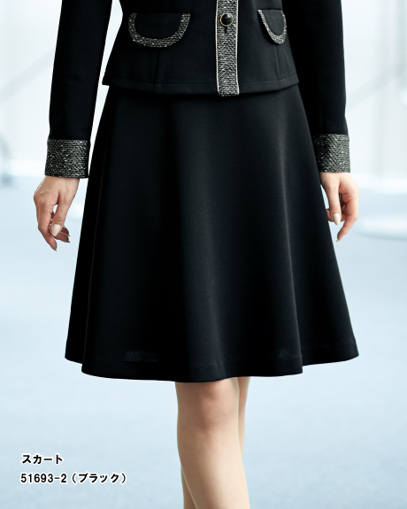 51693　en joie(アンジョア)　秋冬フレアースカート