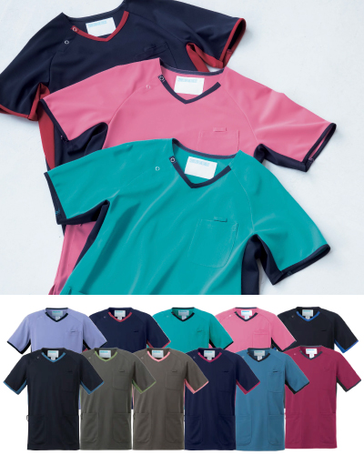 983 KAZEN(カゼン) 男女兼用スクラブ 4D FITT(動体裁断) ナースウェア